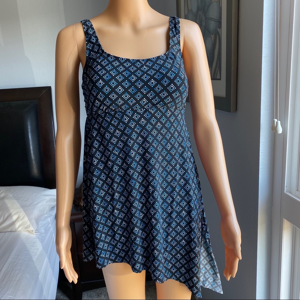 COASTAL BLUE Scoop Neck Tankini